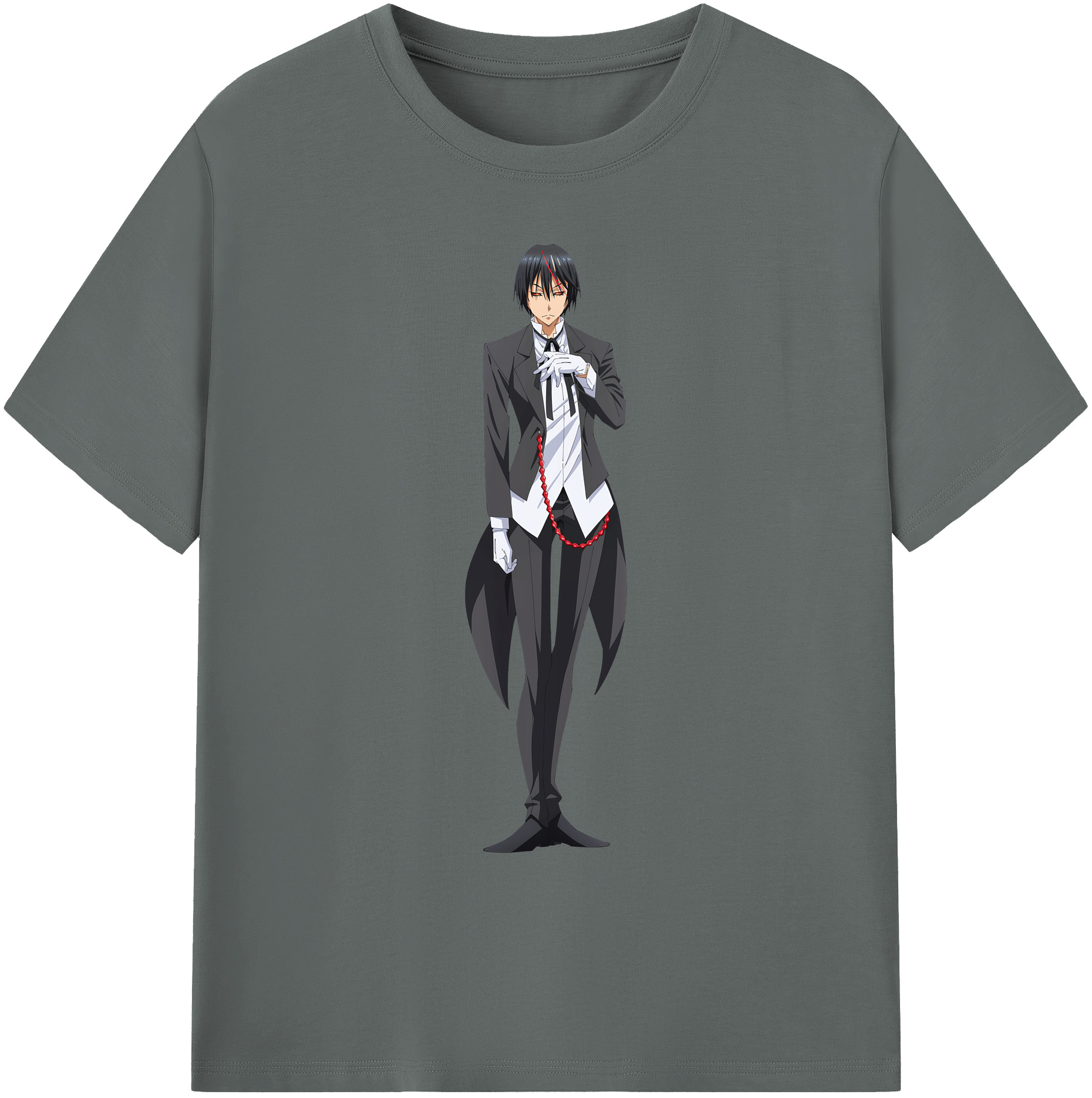 （画像用） 転スラ Regarding Reincarnated to Slime 綿100％ メンズ半袖Tシャツ｜肌触りやわらか＆通気性